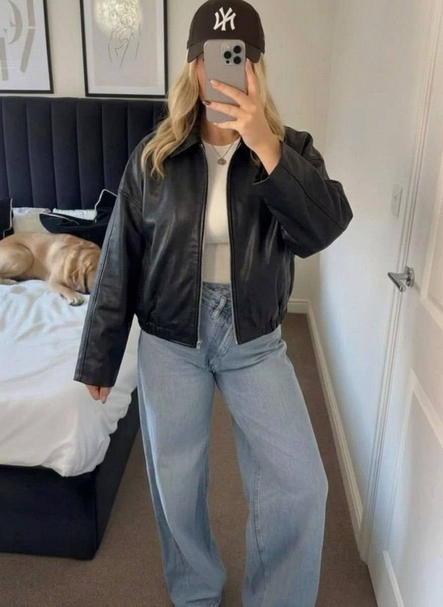 кожаная куртка,casual outfit,женская кожаная куртка,