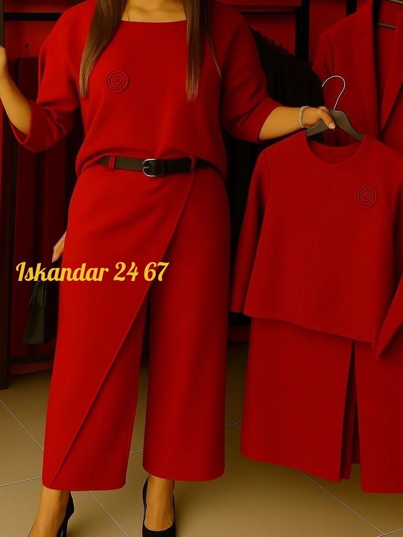 голубой брючный костюм женский,брючный костюм,блуза, кюлоты taita plus 2319 бирюза,женские костюмы с юбкой,брючный костюм голубой