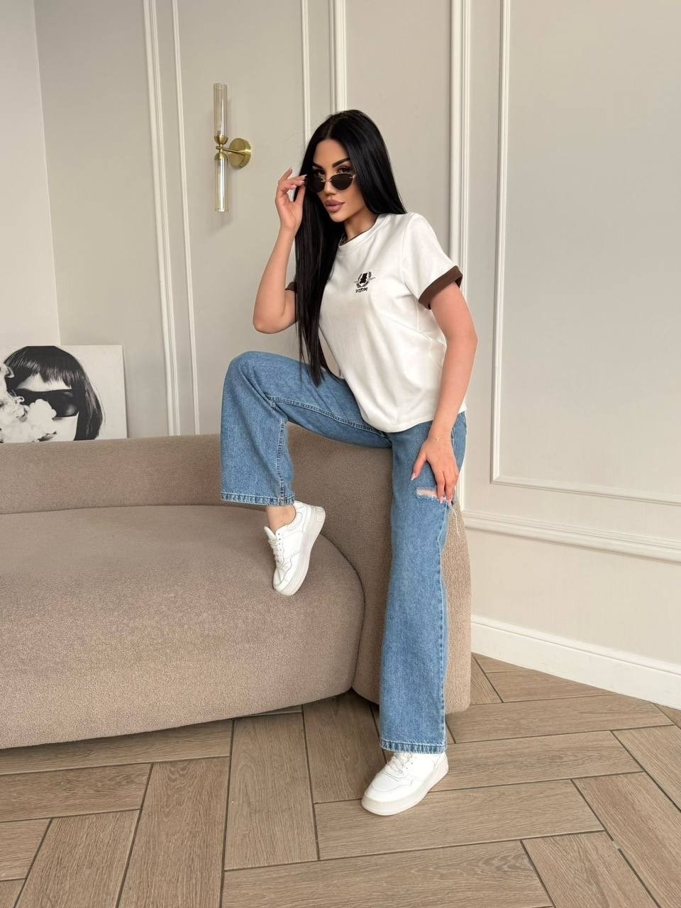футболка женская,женская майка,женские джинсы широкие,белая футболка женская,футболка