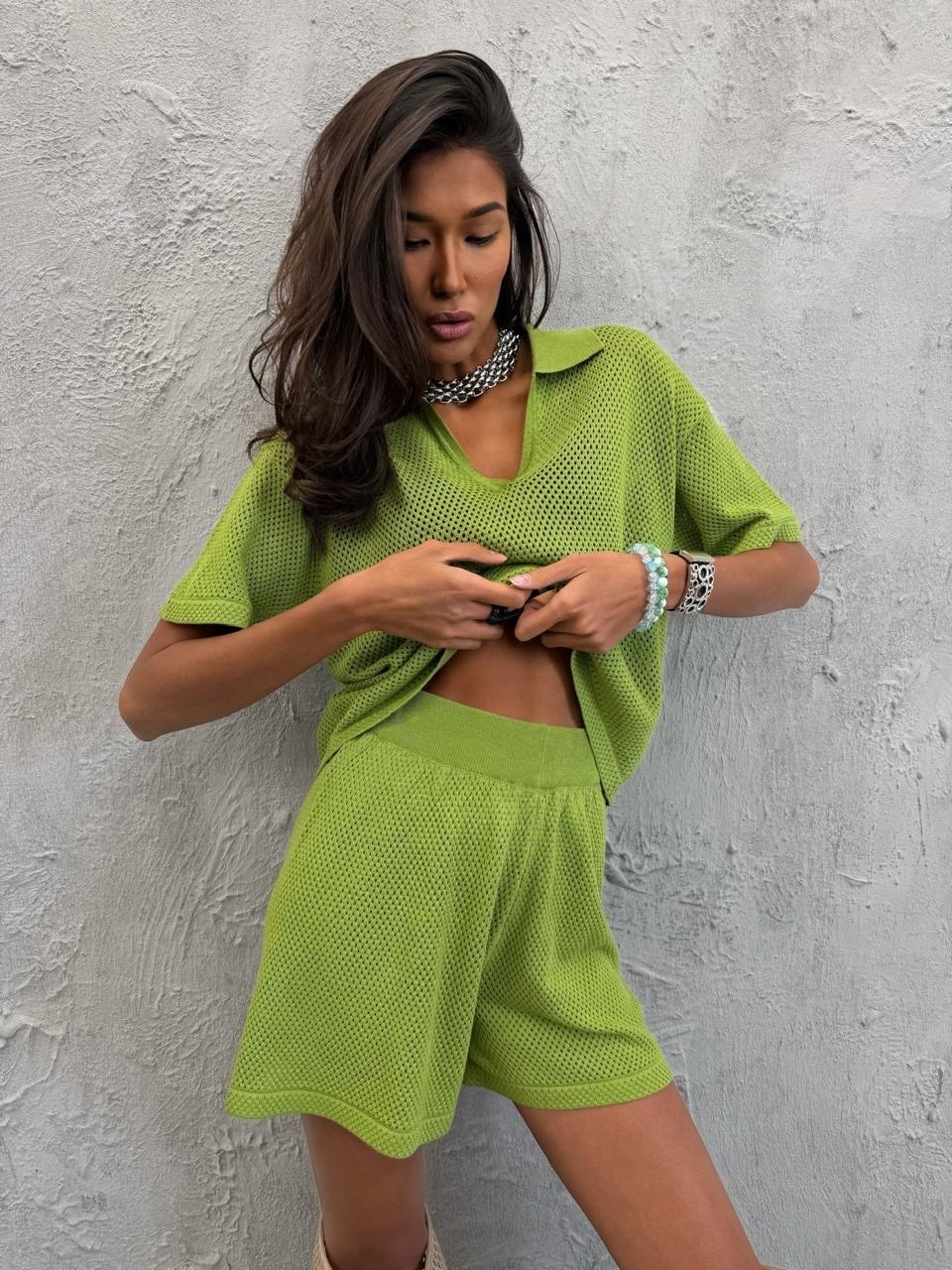 модные костюмы,трикотажный костюм с шортами,женский костюм с шортами,летние костюмы,женские костюмы