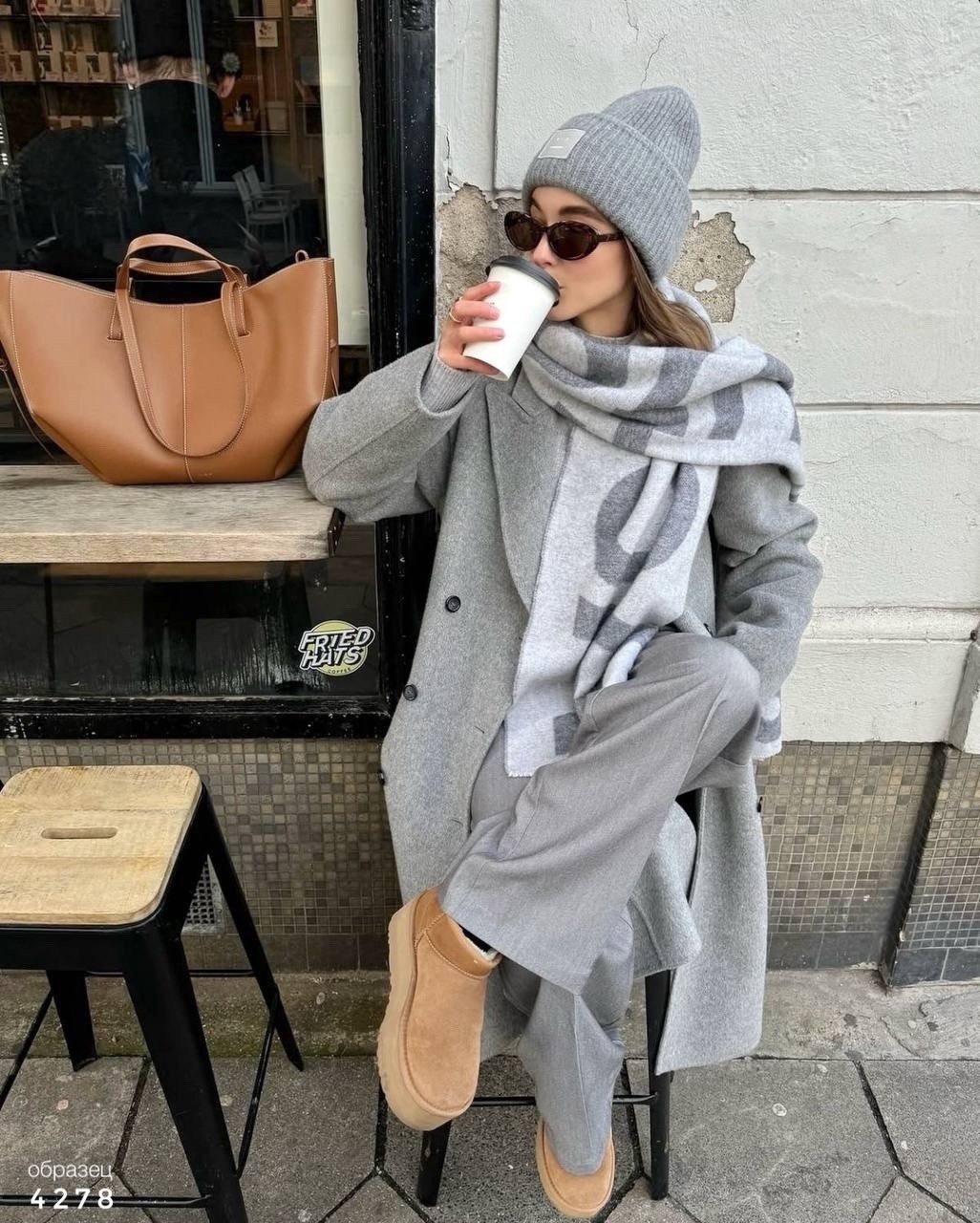 пальто оверсайз,стильное пальто,серые пальто,шерстяное пальто,пальто серое женское