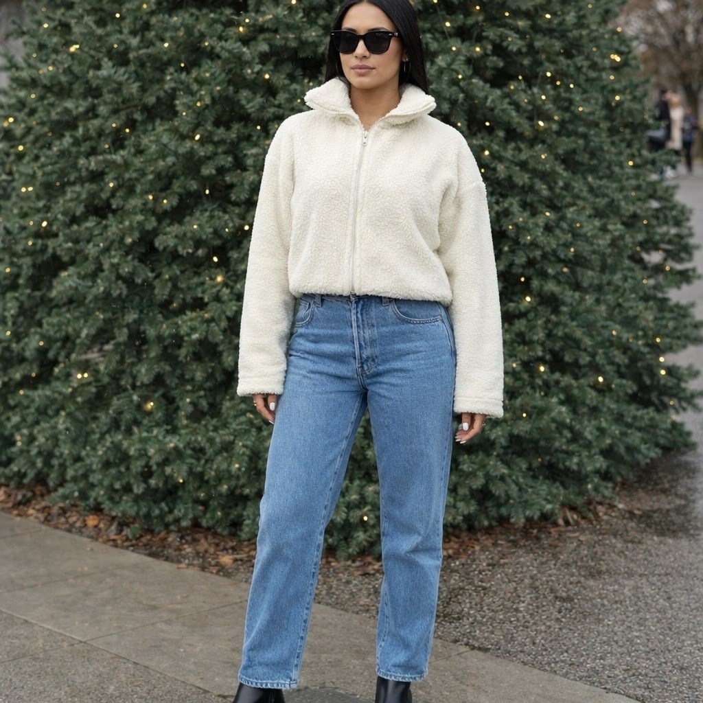 широкие джинсы,куртка женская,модные джинсы,джинсы женские,куртка меховая