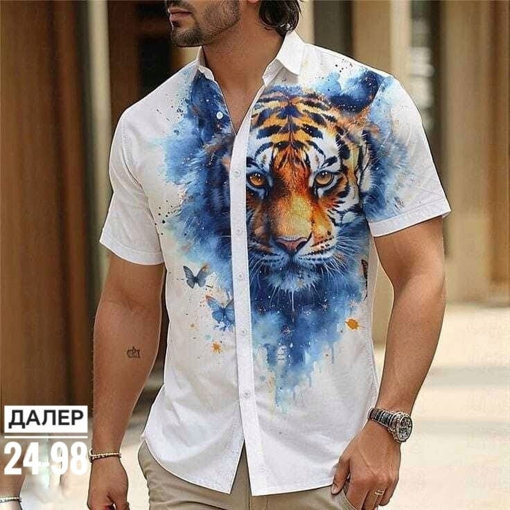 летние рубашки мужские,летние рубашки,рубашка с рисунком,мужская повседневная рубашка,мужская гавайская рубашка