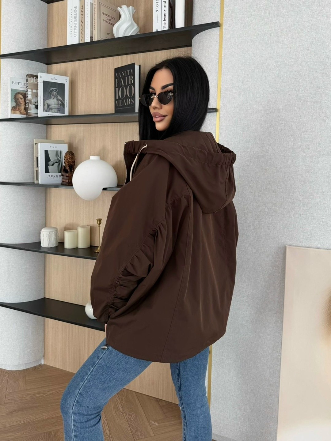 куртка женская,ветровка женская,бомбер утепленный с капюшоном оверсайз sondi,куртка бомбер,куртка женская демисезонная