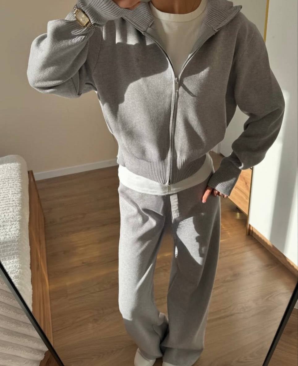 брючный костюм,трикотажный костюм,трикотажный брючный костюм,костюм трикотажный вязаный с брюками obrazno,костюм женский трикотажный из 2 предметов со свитером и брюками