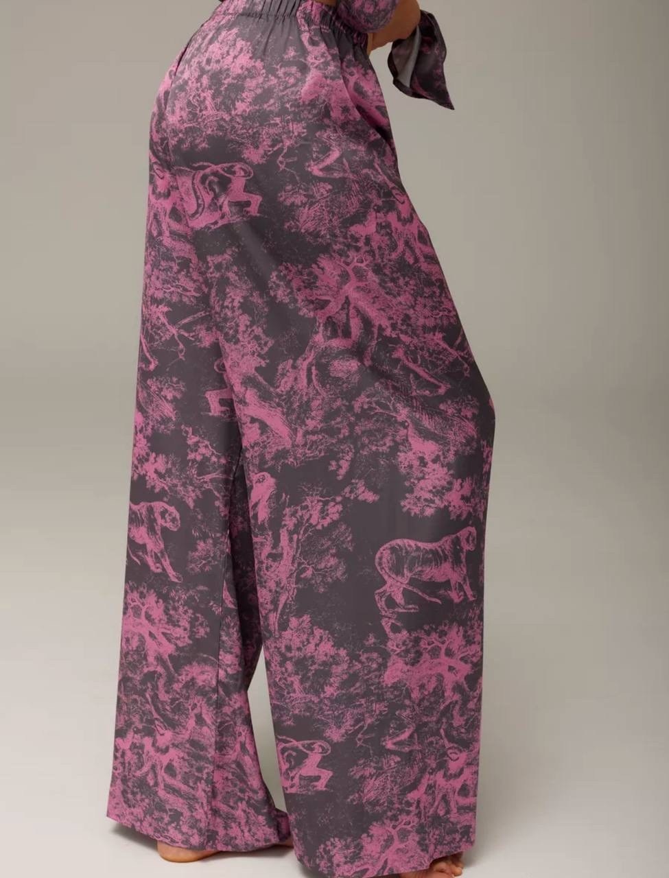 домашний костюм пижама,пижама со штанами и рубашкой шелковая buybeauty,пижама женская,домашние костюмы,пижама шелковая