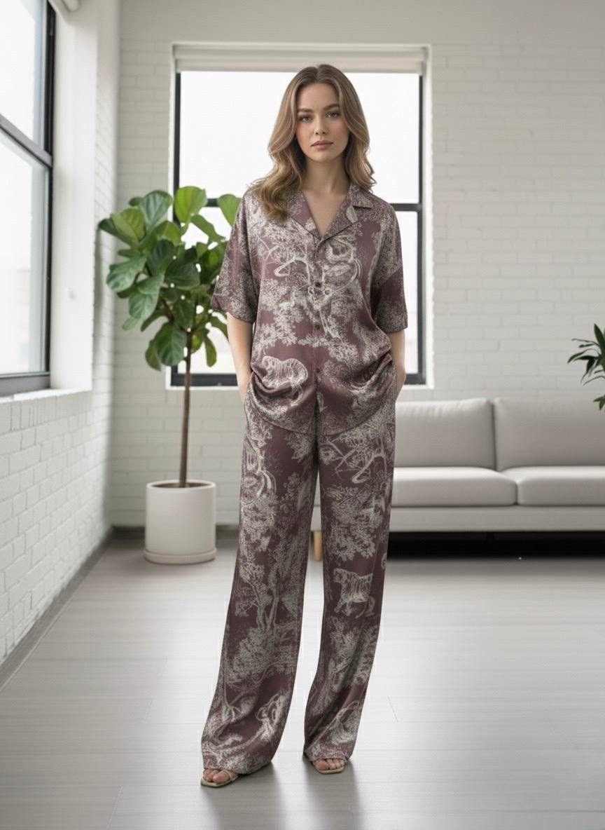 пижама шелковая с брюками,пижама из искусственного шелка,пижама для женщин,пижама комплект,пижама шелковое