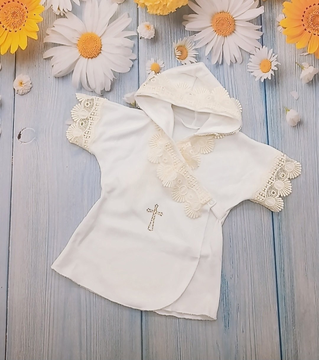 крестильная рубашка с капюшоном,рубашка крестильная лакшери,крестильный комплект папитто,рубашка крестильная,крестильные комплекты