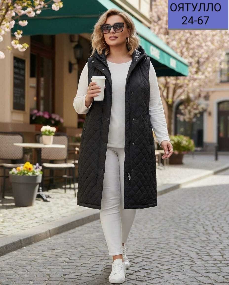 жилетка женская,жилет женский,демисезонная жилетка,удлиненный жилет,жилет
