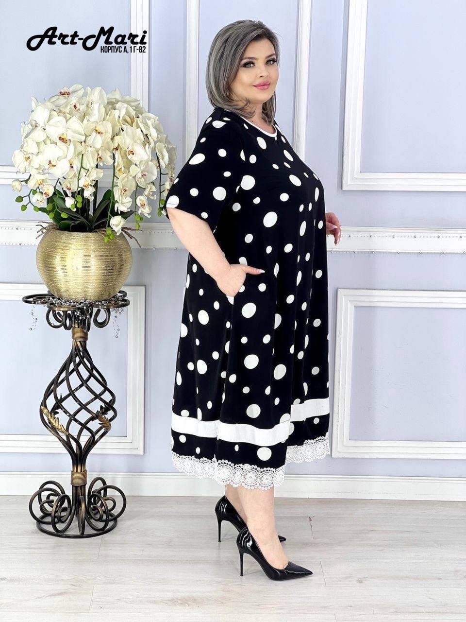 платье "ассоль",платье женские,платье женское в горошек креп шифон 58-64,платье,женское платье в горошек