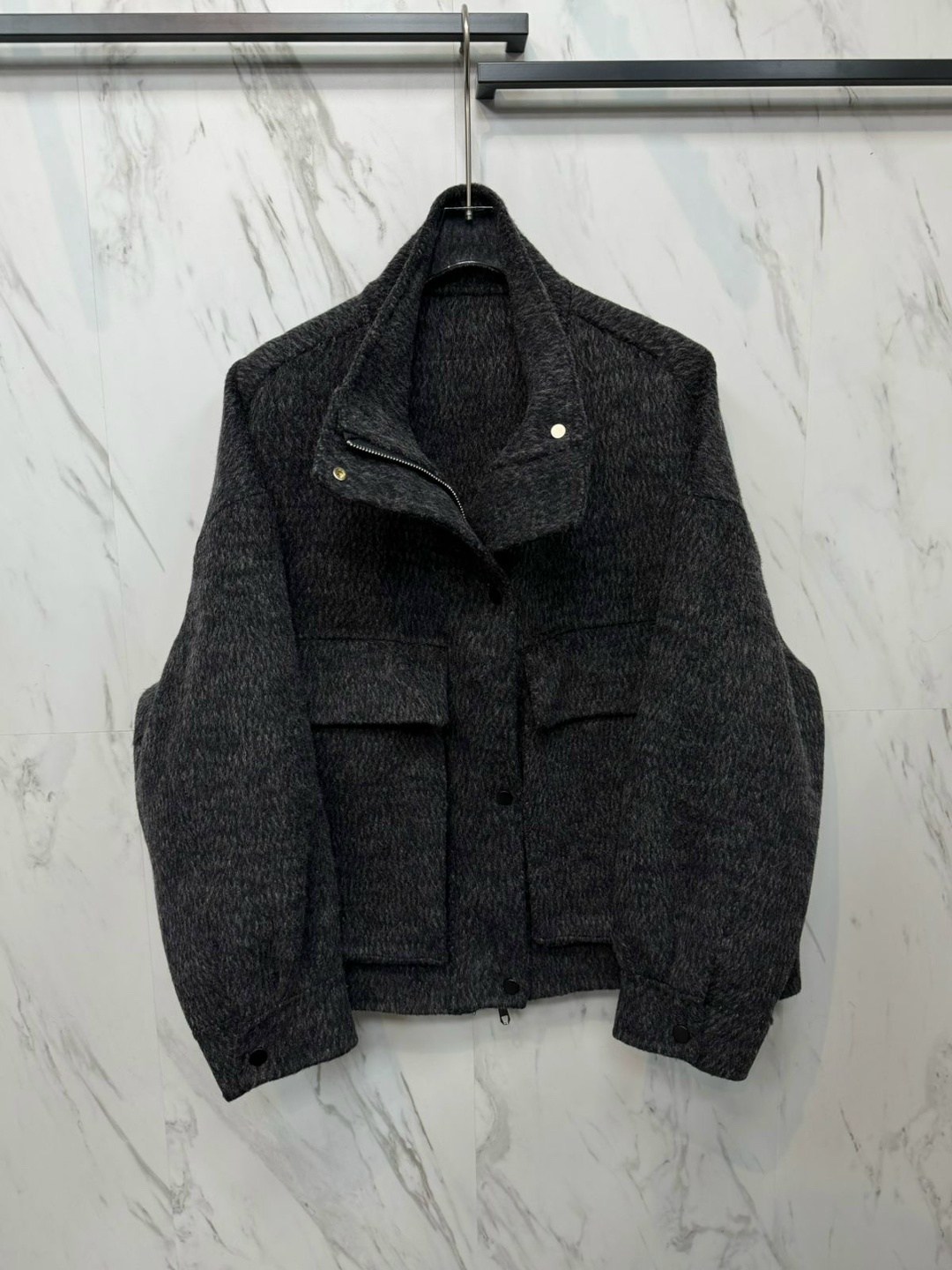 пальто полупальто,полупальто,темно-серое пальто-пиджак с утепленным жилетом,куртка женская