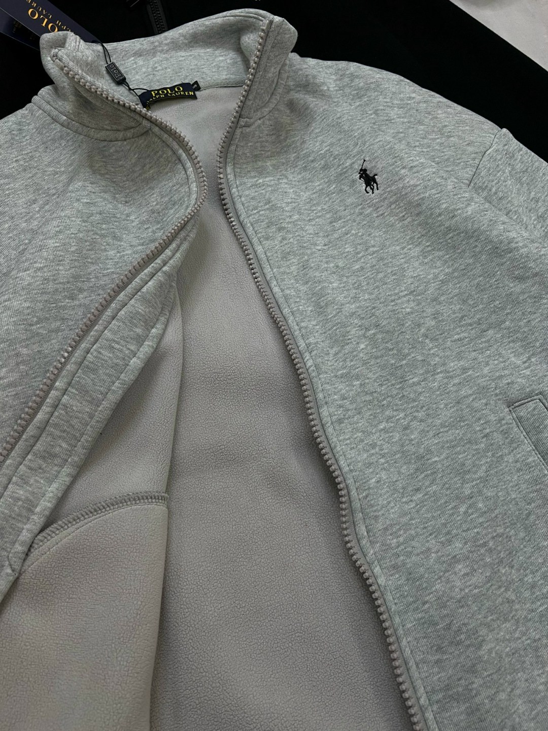 кофта толстовка,ralph lauren boys classic zip through hoodie grey marl,флисовая куртка,polo ralph lauren