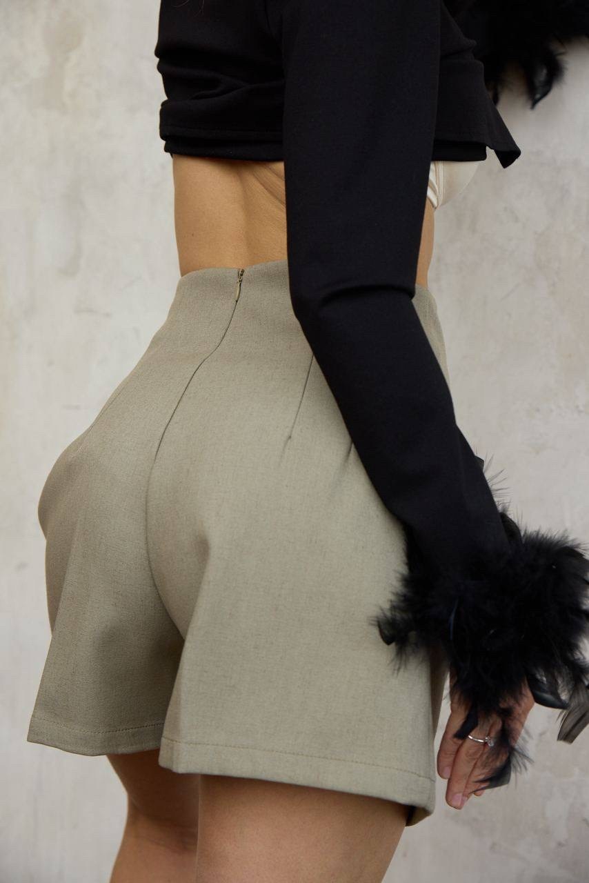 шорты женские,повседневные шорты,шорты льняные,шорты летние женские,бежевые шорты