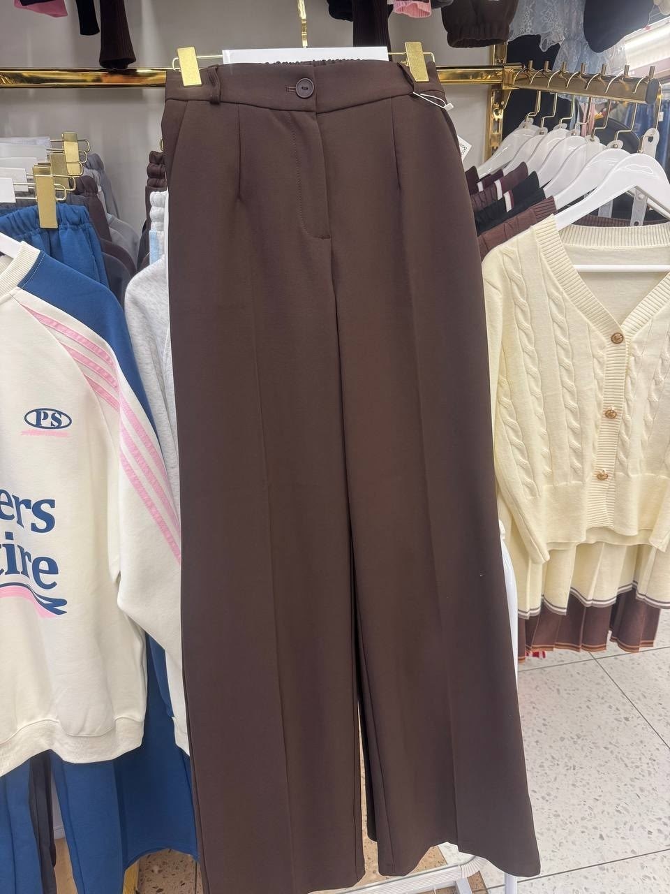 брюки классические палаццо с высокой посадкой cantarni,брюки-палаццо,брюки палаццо женские,брюки палаццо коричневые,брюки классические
