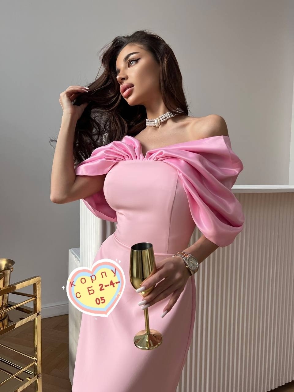 атласное платье,стильное платье,платье,вечернее платье,платье с пышными рукавами