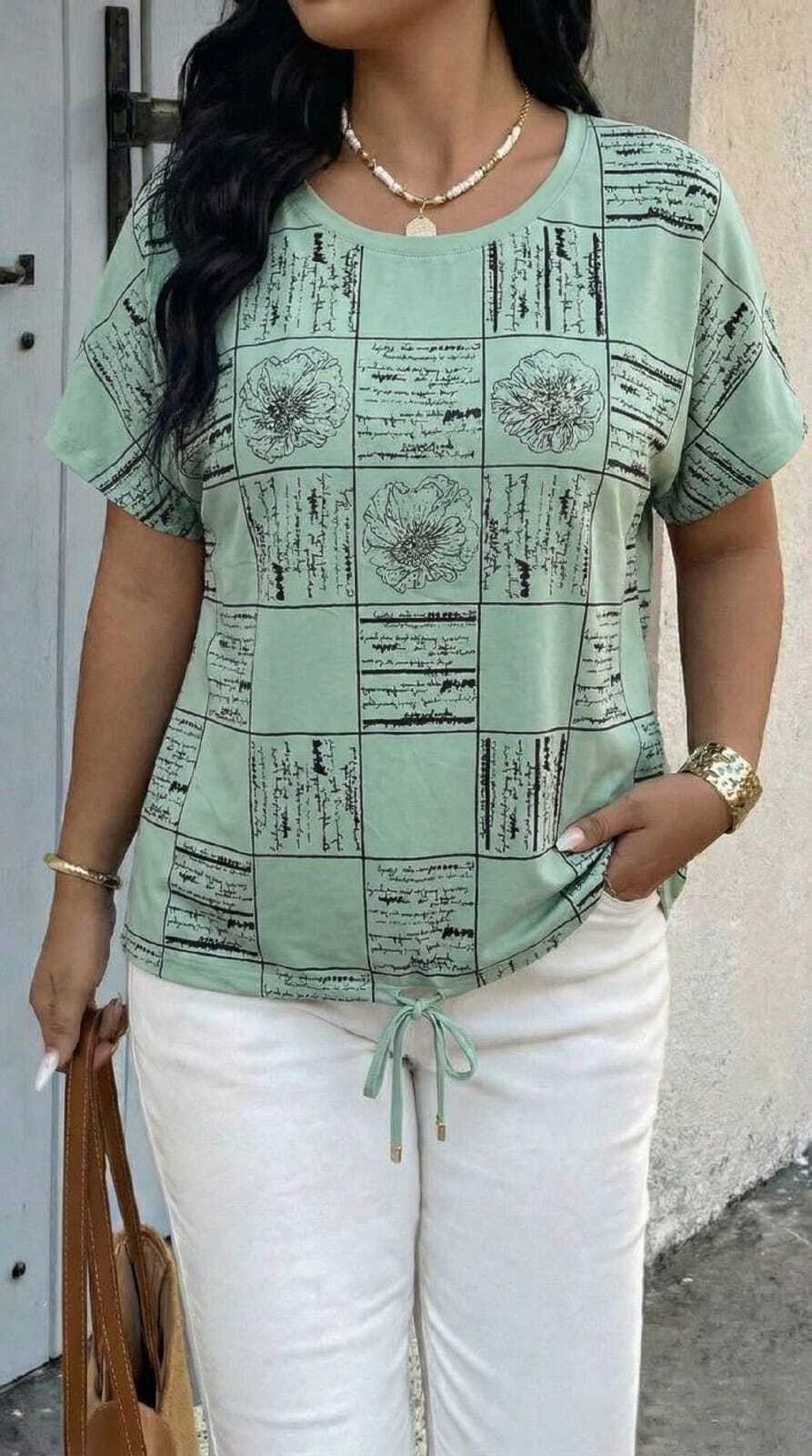 женская футболка,футболки женские больших размеров,летние женские футболки,голубая футболка,женские футболки с принтом