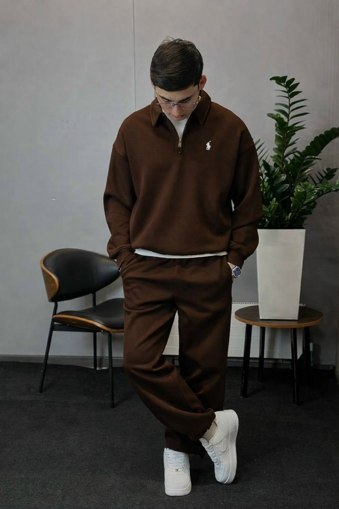 спортивный костюм мужской оригинал коричневого цвета,спортивный костюм,спортивный костюм мужской,костюм спортивный redu 011200486 коричневый,коричневый спортивный костюм
