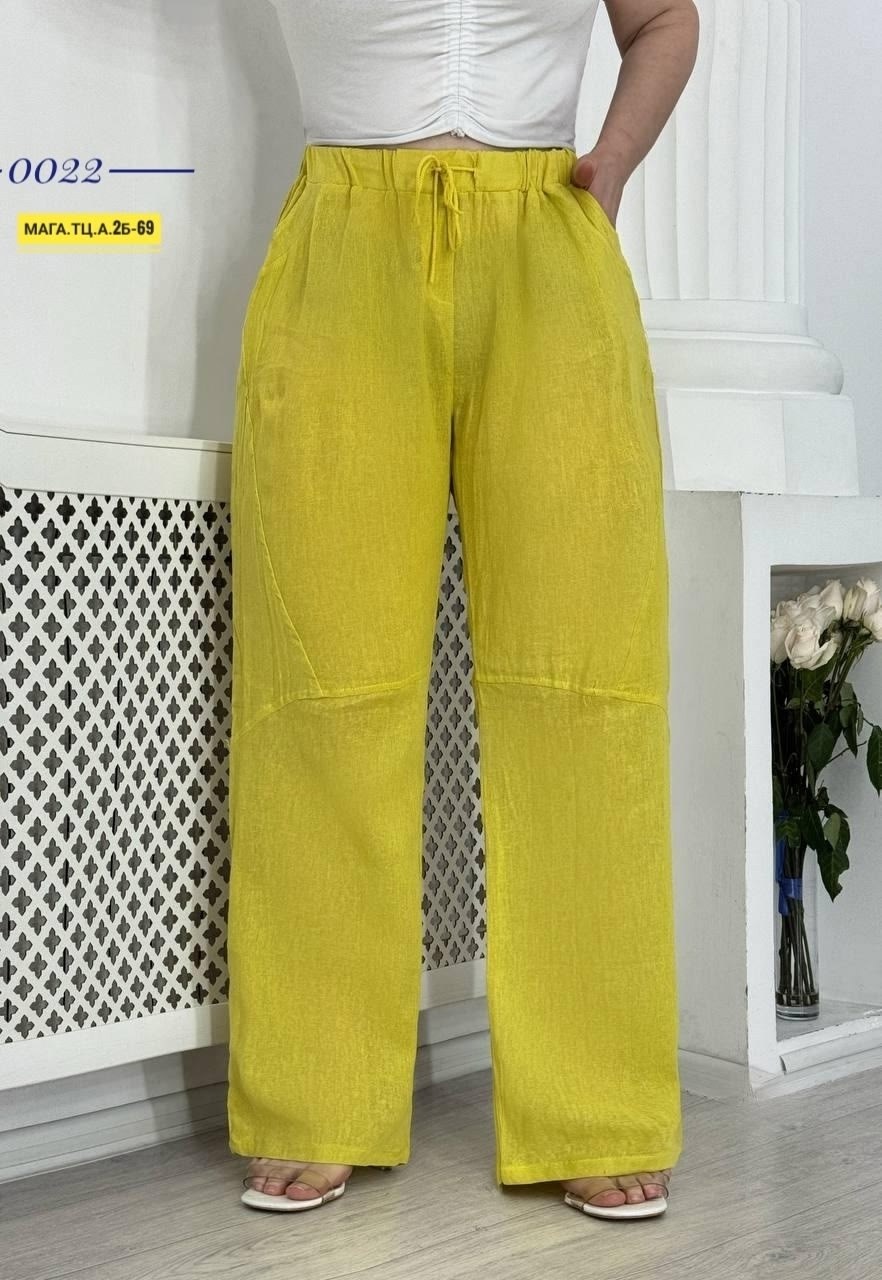 брюки широкие,брюки палаццо женские на резинке из льна,брюки льняные палаццо,летние брюки,брюки лен италия