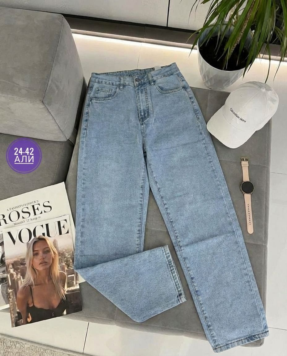 джинсы женские,джинсы мом,джинсы женский look of young голубой бананы мом,джинсы стильные,джинсы бананы