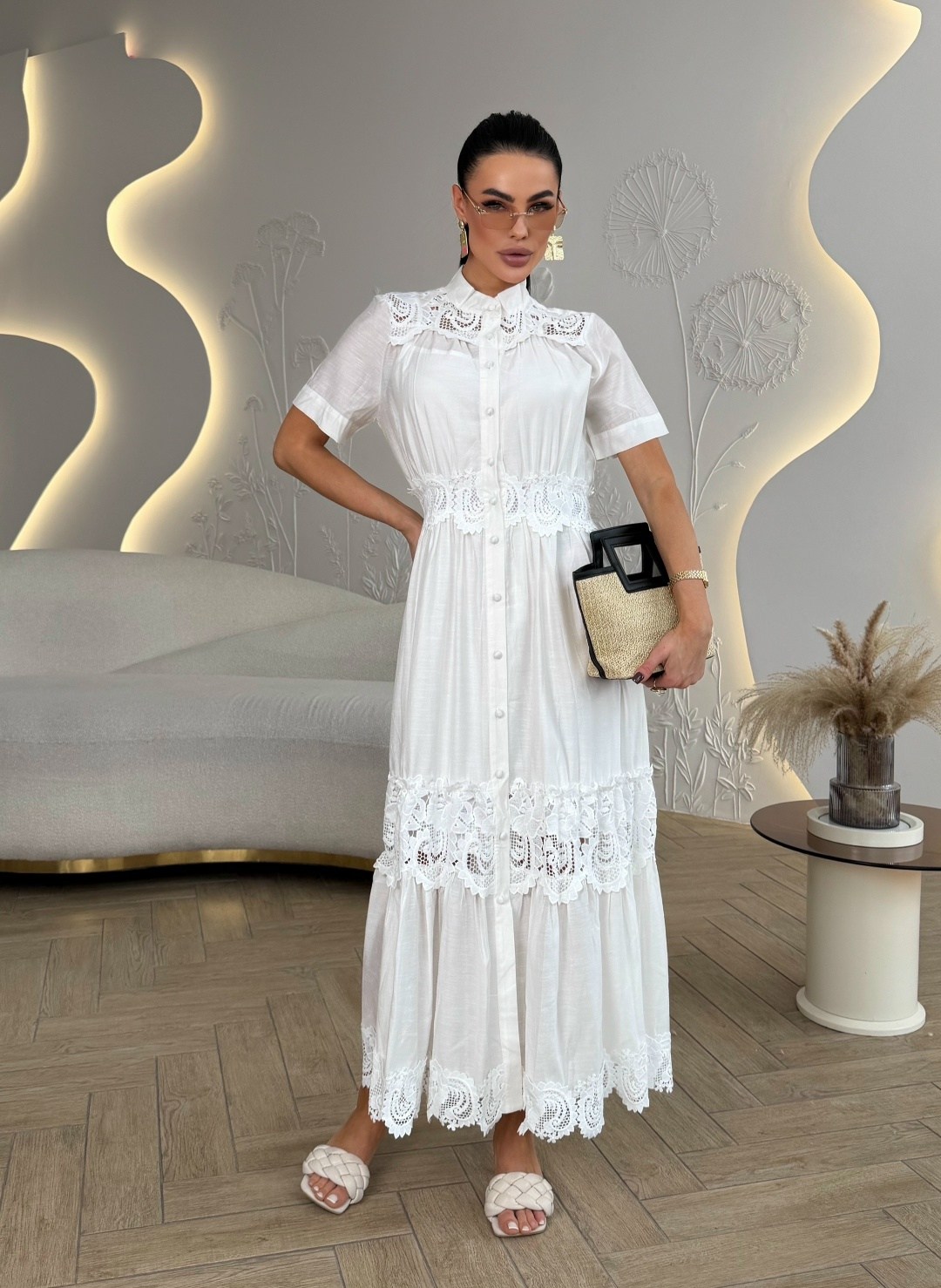 платье с кружевами,хлопковое платье,ажурное платье,кружевное платье,платье