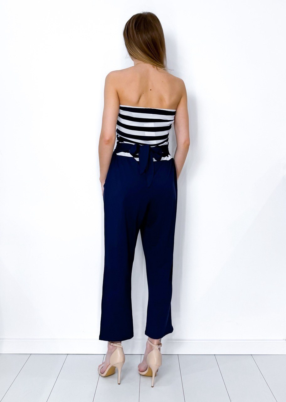 полосатый комбинезон женский,женские комбинезоны,брючный комбинезон,синий в полоску комбинезон женский,комбинезон
