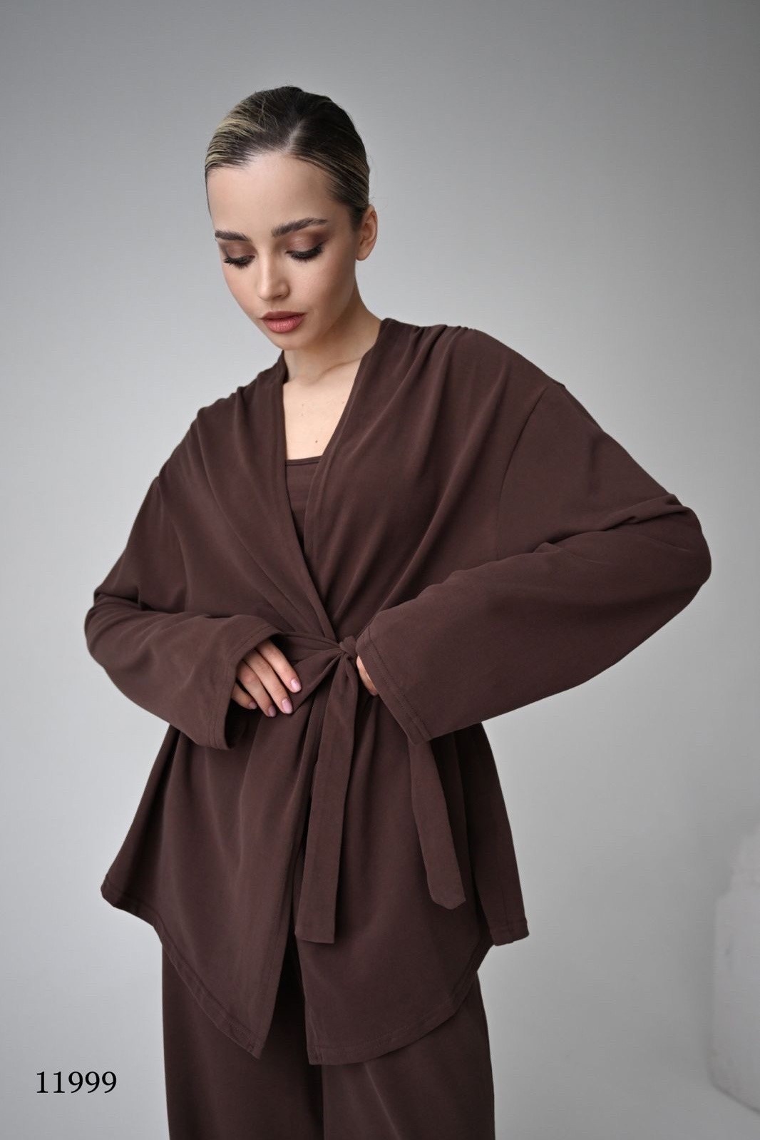 костюм женский,жакет-кимоно shokolad,брючный костюм женский,костюм кимоно с брюками,жакет кимоно женский