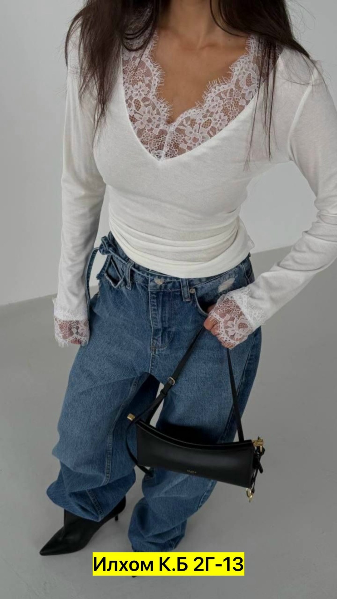 лонгслив с кружевом женский,блузы,блузки,черный облегающий топ в рубчик с v-образным вырезом с кружевной отделкой,одежда модная