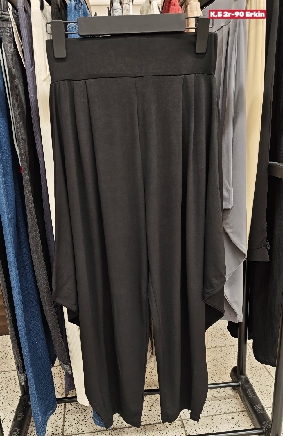 широкие брюки,брюки коллекция аниса,брюки-юбка большого размера с модным асимметричным кроем,юбка штаны,юбка-брюки