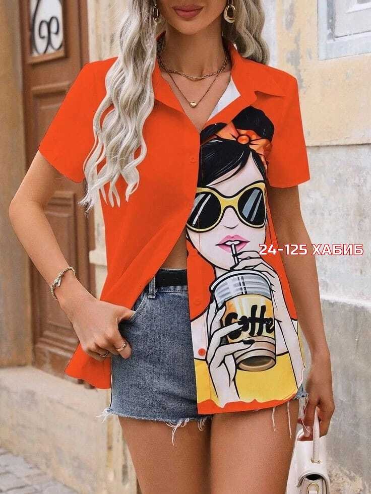 летние рубашки женские,модная женская рубашка,блузка женская модная,рубашка с принтом,рубашка женская