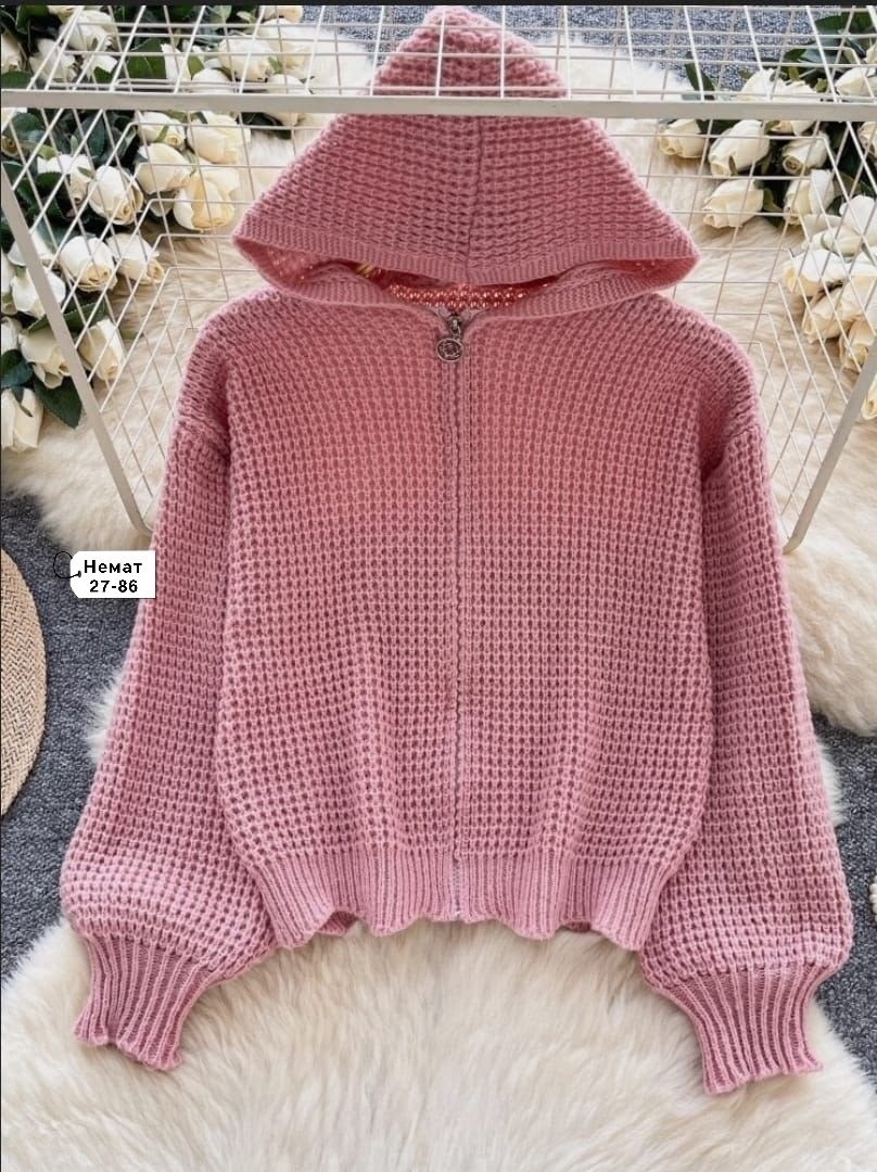 вязаная кофта,свитер с капюшоном,кофта женская,однотонный вязаный кардиган на молнии для женщин,вязаный кардиган с капюшоном