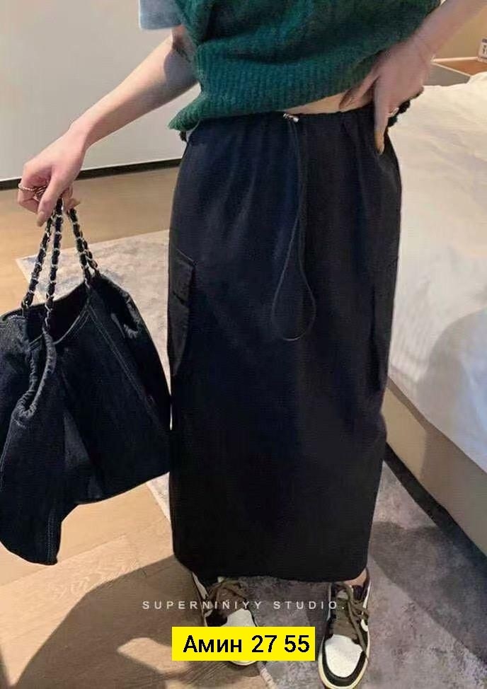 юбка карго,юбка,женская юбка,юбка длинная,юбка карго миди