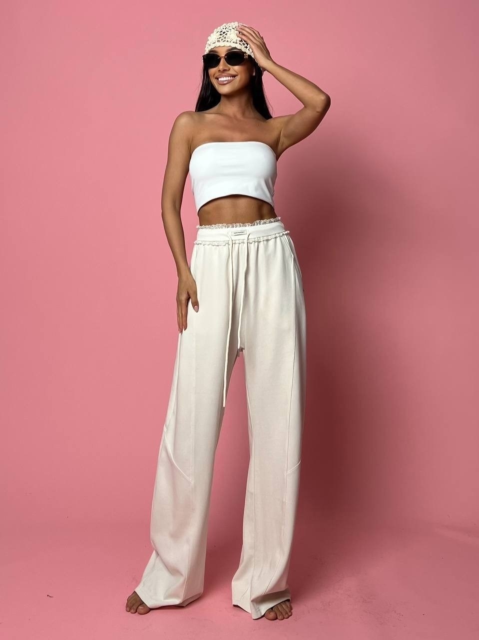 льняные брюки,широкие брюки,брюки белые,белые брюки женские,брюки кремовый