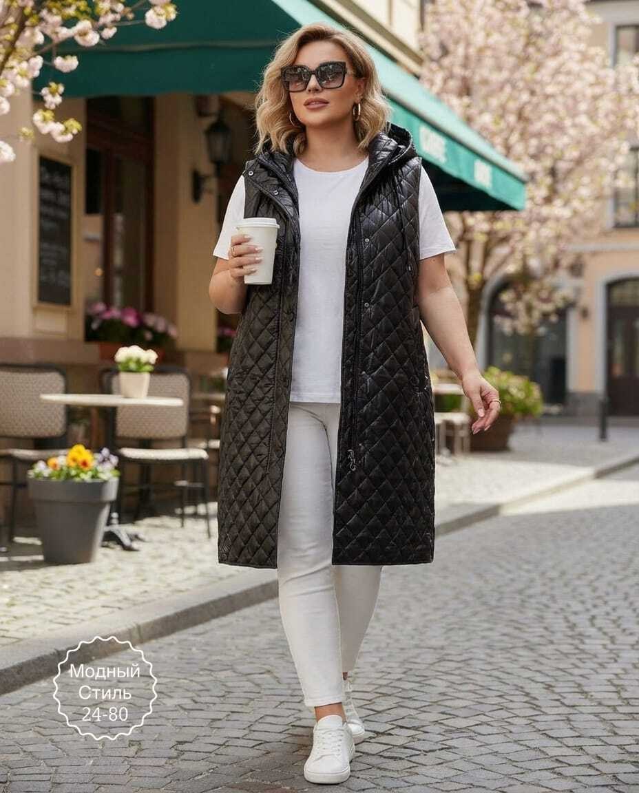женская жилетка больших размеров,женская жилетка,жилет удлиненный,жилет женский,жилет на синтепоне