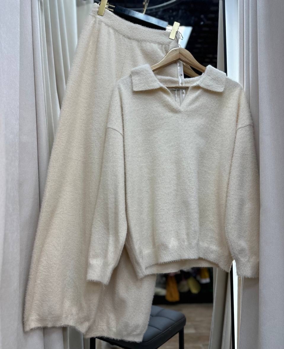 трикотажный вязаный костюм с брюками,трикотажный костюм,вязаные костюмы,костюм с брюками,костюм с брюками оверсайз