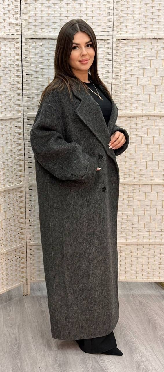 оверсайз пальто,пальто оверсайз женское,шерстяное пальто,серое пальто,пальто