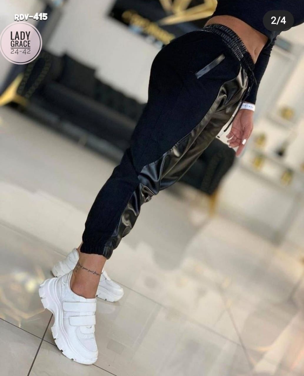 джоггеры женские,брюки джоггеры кожаные,кожаные джоггеры,брюки джоггеры из экокожи,комбинированные брюки