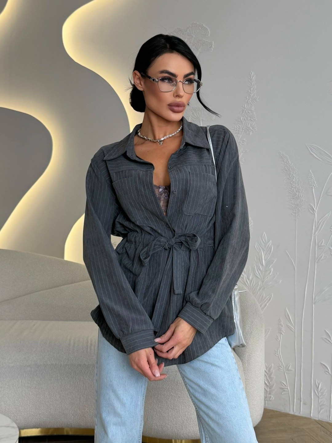 блузка стильная,стильные костюмы,женская рубашка,модная блузка,блузка серая
