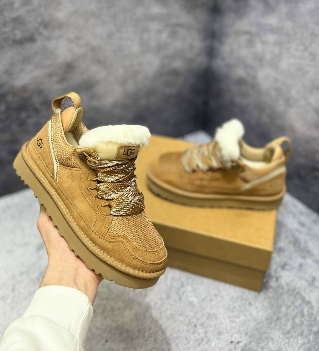 угги ugg женские neumel highmel кроссовки зимние,,кроссовки ugg,кроссовки угги женские,кроссовки ugg lowmel chestnut коричневый