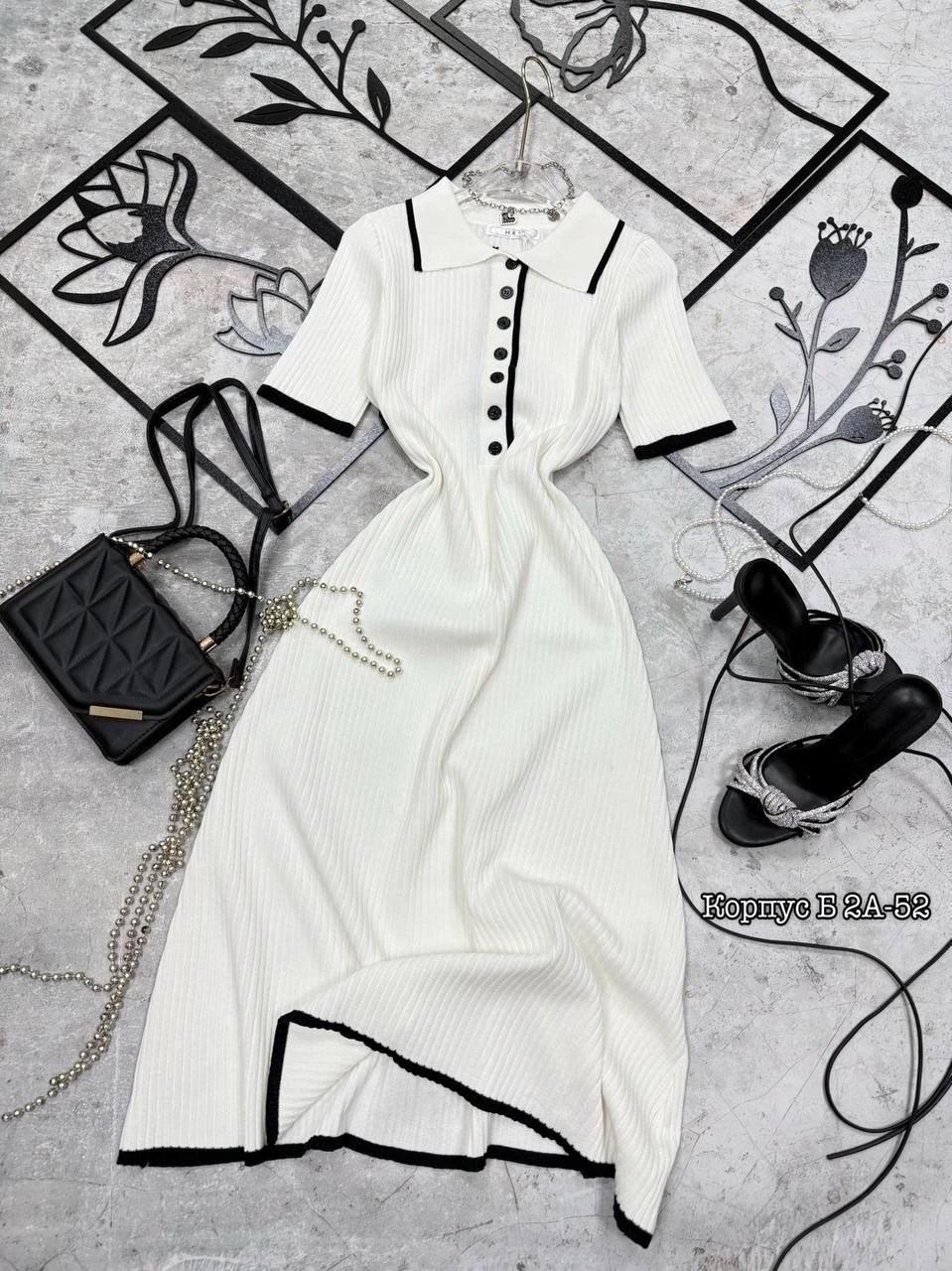 трикотажное платье,платье трикотажное женское,платье трикотажное лапша с воротником sila_style,женское платье лапша,платье трикотажное с воротником поло