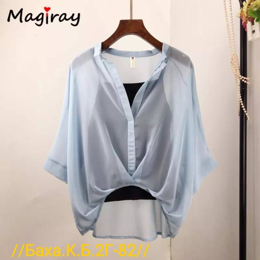 шифоновая блуза,ткань для блузки,шифоновая рубашка,шифоновая 2-ка блузка с рукавом летучая мышь,блузки из шифона