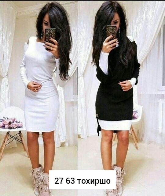 платье двойка,костюм с платьем,платье туника,трикотажное платье,стильное платье