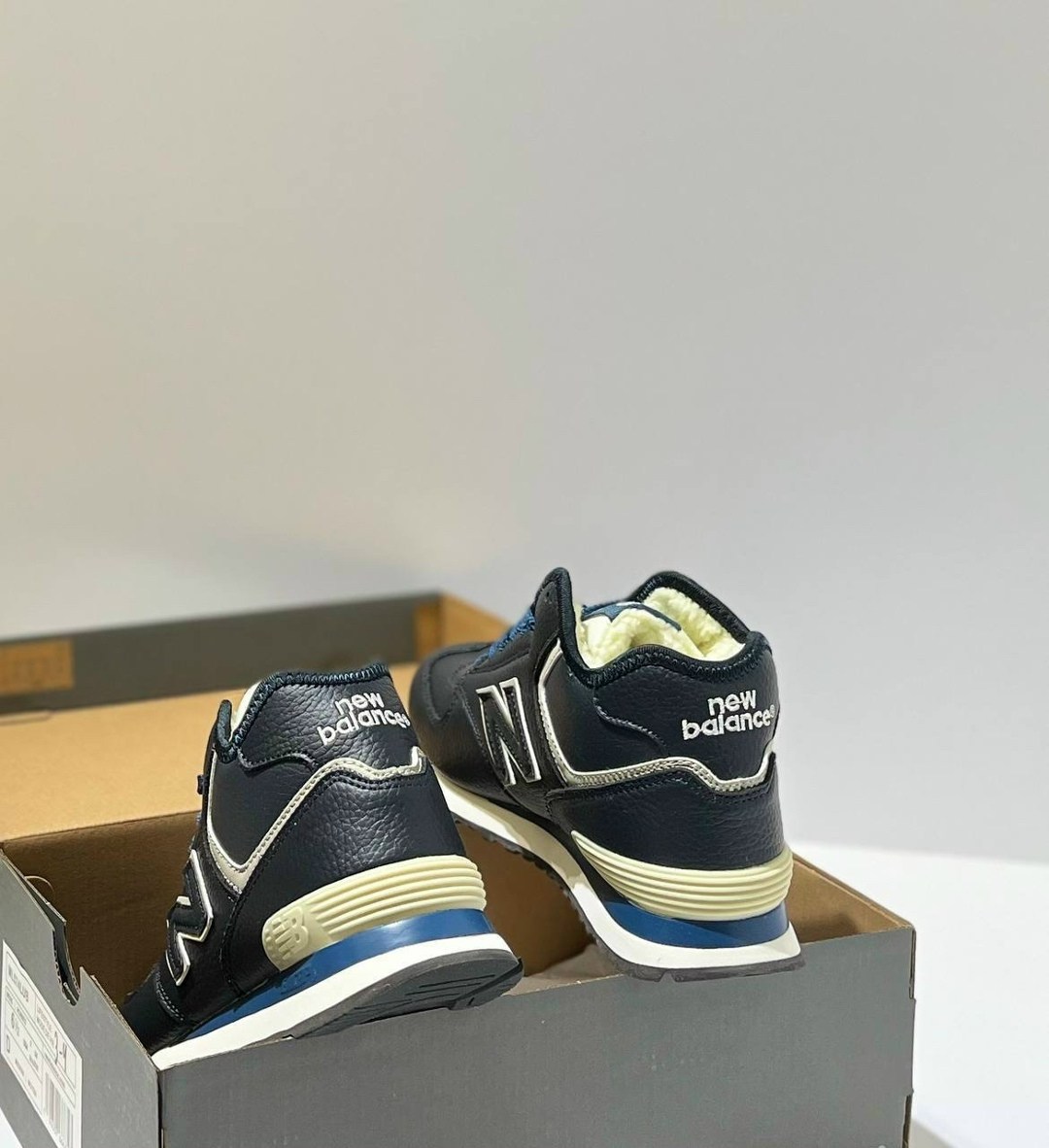 кроссовки зимние new balance 574,кроссовки new balance 574,кроссовки new balance 574 high leather blue с мехом,зимние кроссовки new balance,кроссовки мужские new balance 574