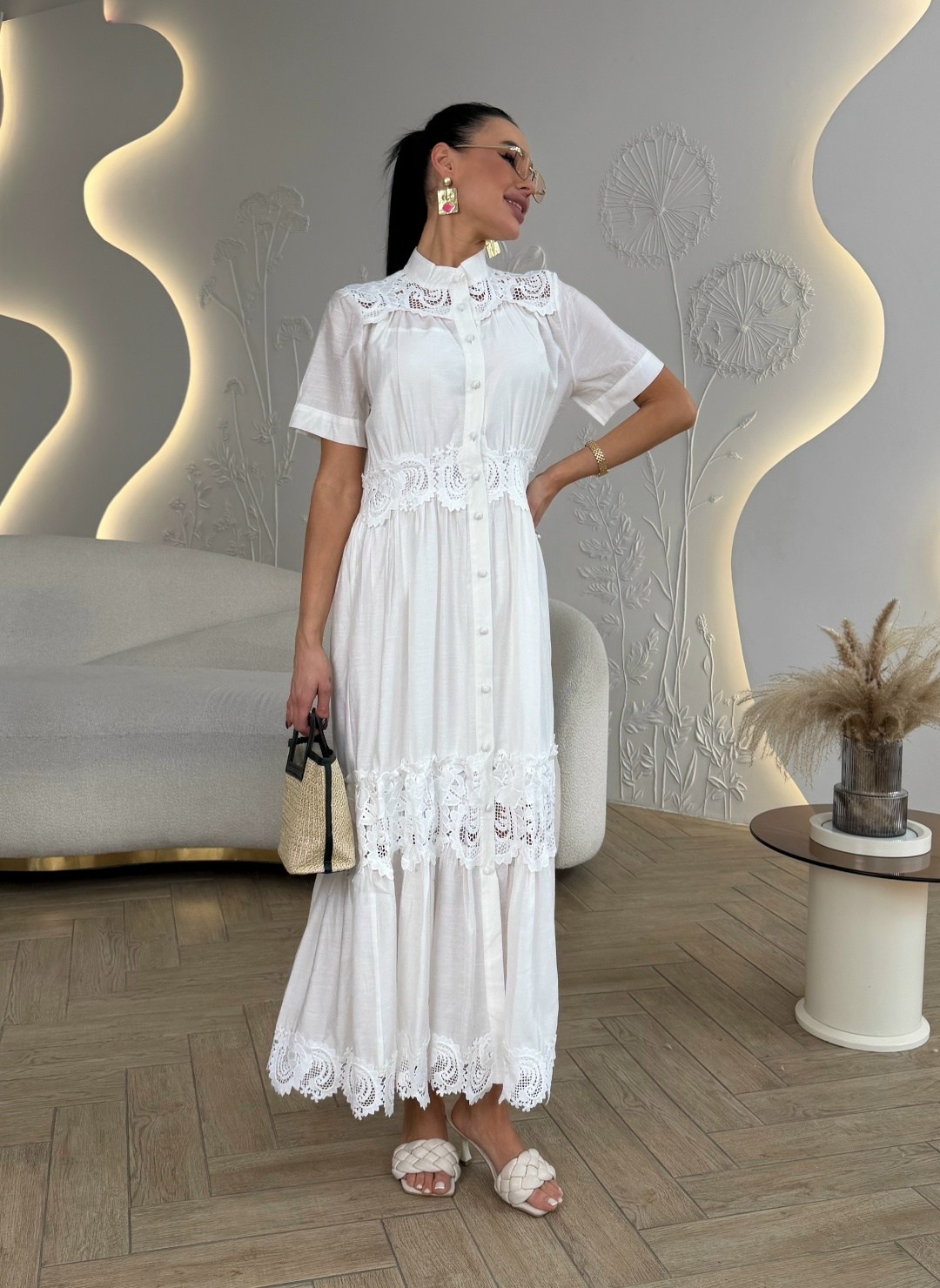 платье с кружевами,хлопковое платье,ажурное платье,кружевное платье,платье