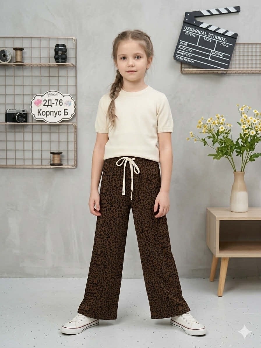 брюки широкие,брюки для девочек,брюки трикотажные,брюки для девочки палаццо,брюки нарядные