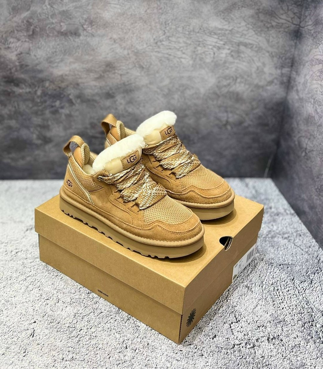 угги ugg женские neumel highmel кроссовки зимние,,кроссовки ugg,кроссовки угги женские,кроссовки ugg lowmel chestnut коричневый