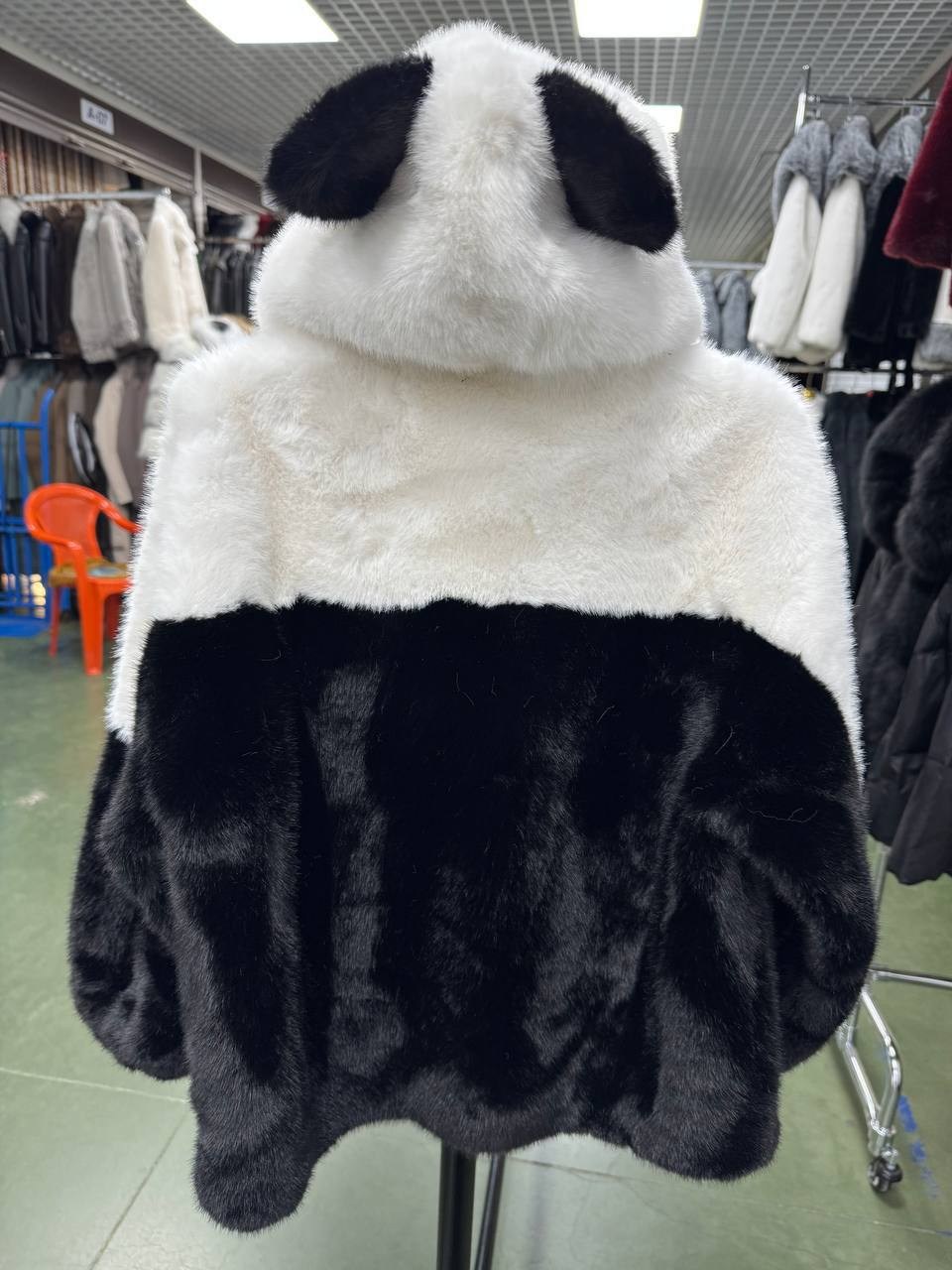 куртка с капюшоном с пандами,куртка с пандами,шубка на мальчика,шубка детская,куртка барашек