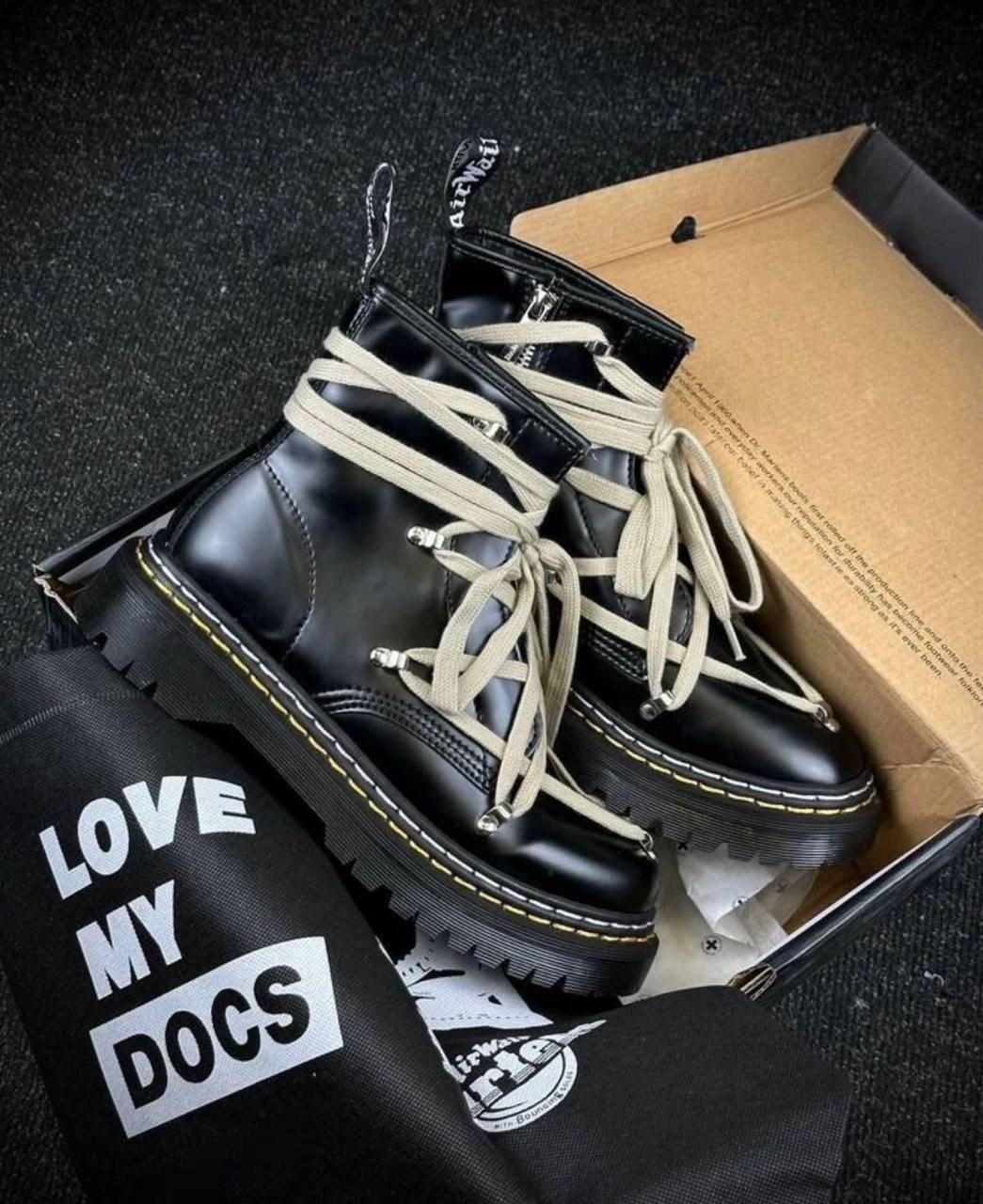 rick owens x dr. martens 1460,,rick owens dr martens,ботинки dr. martens,ботинки