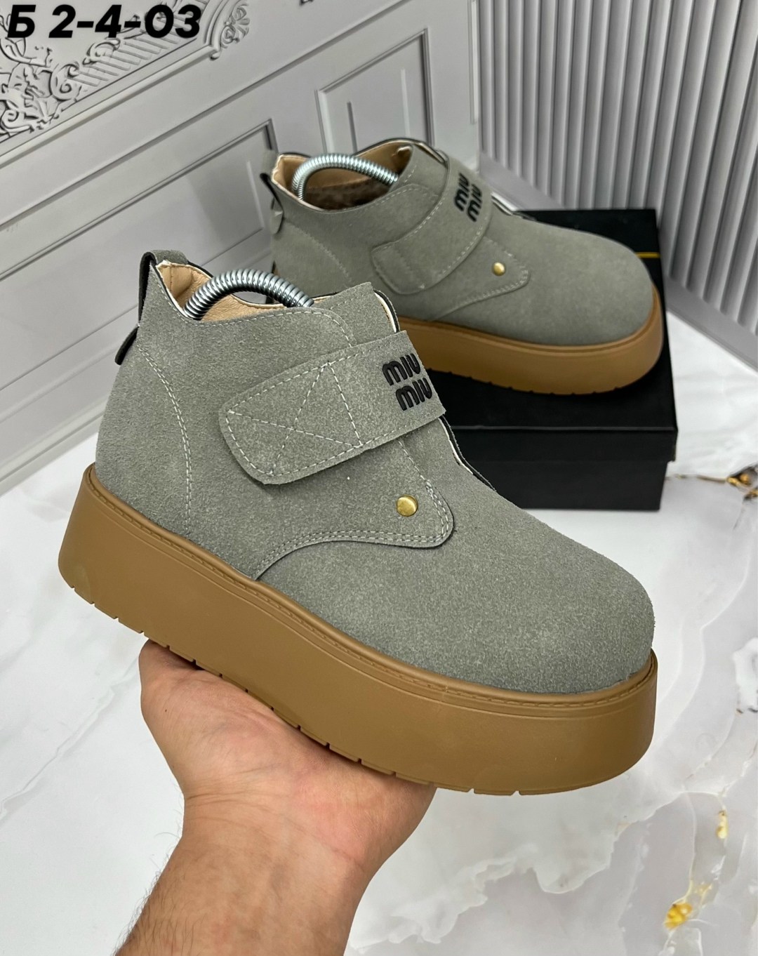 ботинки замшевые miu miu,,ботинки miu miu,ботинки женские зимние miu miu, женская