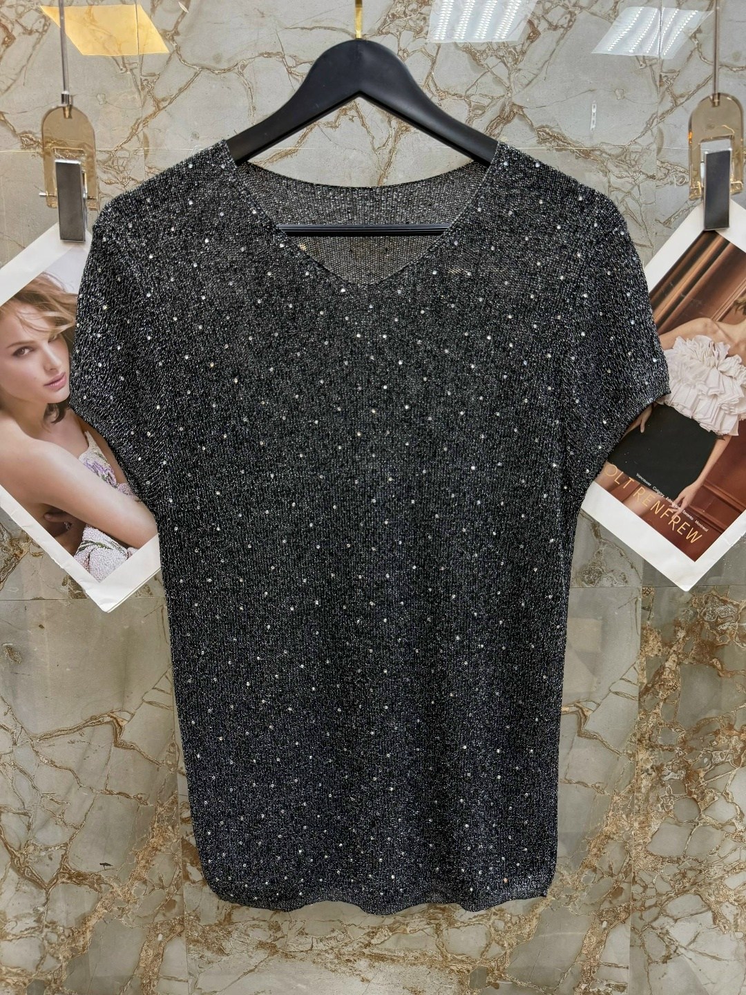 футболка женская,футболка с люрекс,туника люрексом,кофточка с люрексом,кофта с бусинами