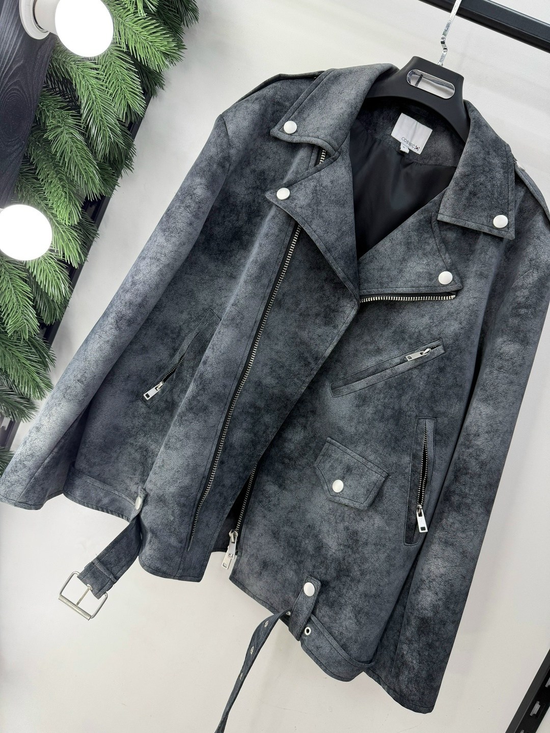 стильная куртка,косуха винтажная куртка кожаная oversize серая monyken,куртка косуха,косуха винтажная кожаная куртка серая оверсайз mony,косуха женская куртка кожаная oversize